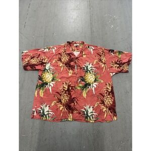 Tommy Bahama Men's Floral Silk Button-Down Shirt XXL Island Casual Relaxed Fit